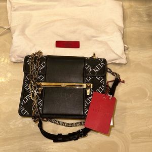 Brand New with tags Valentino Garavani bag Black and Gold